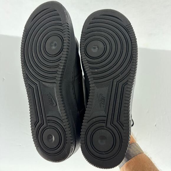 Nike Air Force 1 Low 07 Black White Swoosh Mens Size 9 FZ0627-010 Near Deadstock main image 13